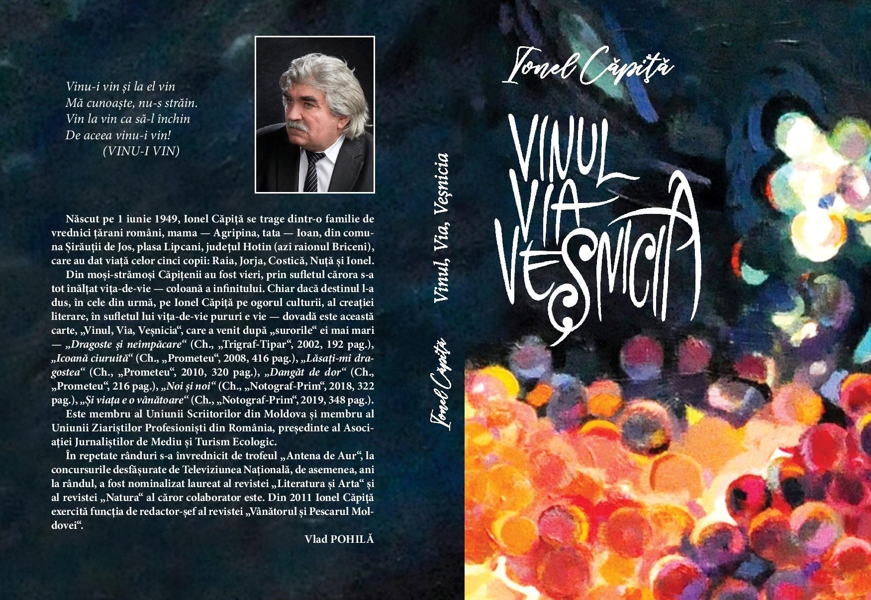 Cover of book: Ion Căpiță - Vinul, Via, Veșnicia